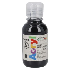 Hot Acrylfarbe, Schwarz, 125 Ml Malereibedarf