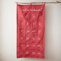New Adventskalender Taschen, Rot, 60 X 115 Cm Adventskalender|Weihnachten
