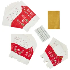 Outlet Adventskalender-Set Haus, Rot Adventskalender|Weihnachten
