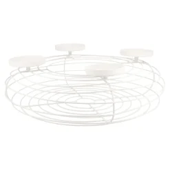 Outlet Adventskranz Rustik, Blockkerzen/weiß Matt, 36 Cm Geschenkideen|Adventskränze & Zubehör