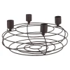 Clearance Adventskranz Rustik, Stabkerzen/braun Matt, 25 Cm Weihnachtsdeko|Weihnachten
