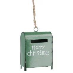 Anhänger Briefkasten, Grün, 4.5 X 6 Cm Weihnachtstraditionen|Weihnachtsbaumschmuck