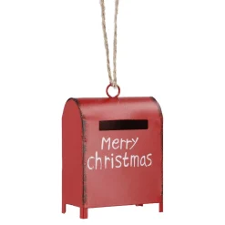 Outlet Anhänger Briefkasten, Rot, 4.5 X 6 Cm Weihnachtstraditionen|Weihnachtsbaumschmuck
