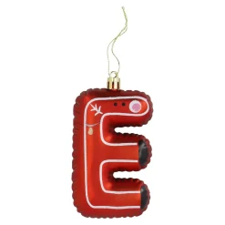 Outlet Anhänger Buchstabe, E/rot, 10 Cm Weihnachtsbaumschmuck|Weihnachten