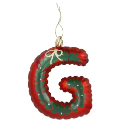 Hot Anhänger Buchstabe, G/rot, 10 Cm Weihnachtsgeschenke|Weihnachtsbaumschmuck