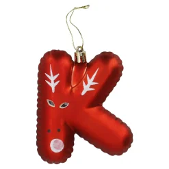 Online Anhänger Buchstabe, K/rot, 10 Cm Weihnachtsgeschenke|Weihnachtsbaumschmuck