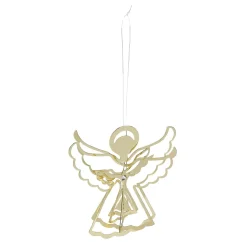 Clearance Anhänger Engel 3D, Gold, 12 Cm Weihnachtsbaumschmuck|Weihnachtsdeko
