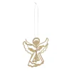 Discount Anhänger Engel 3D, Gold, 8 Cm Weihnachtsbaumschmuck|Weihnachtsdeko