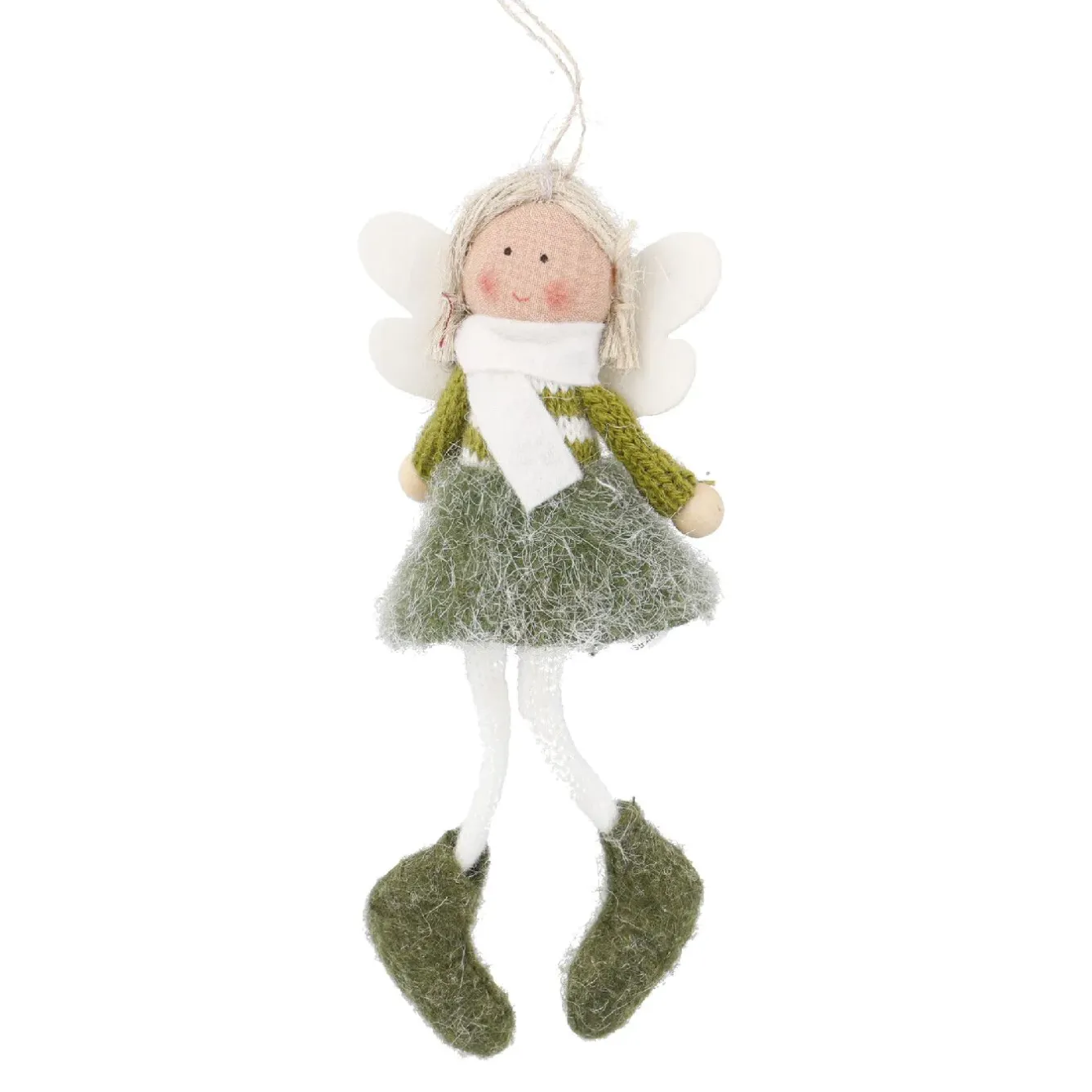 Discount Anhänger Engel, Pulli/grün, 16 Cm Weihnachtsbaumschmuck|Weihnachten