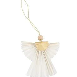 Online Anhänger Engel, Uni/offwhite, 10 Cm Weihnachtsbaumschmuck|Weihnachtsdeko