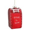 Online Anhänger Fancy, Bunt, Briefkasten/rot, 10.5 Cm Weihnachtsbaumschmuck