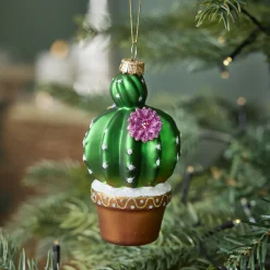Sale Anhänger Fancy, Bunt, Kaktus/Blume, 11 Cm Weihnachtsbaumschmuck