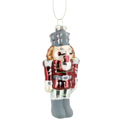 Discount Anhänger Fancy, Bunt, Nussknacker/rot, 14 Cm Weihnachtsbaumschmuck