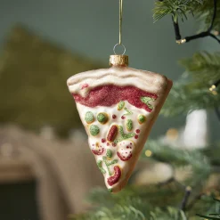 Online Anhänger Fancy, Bunt, Pizzastück, 11 Cm Weihnachtsbaumschmuck