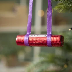 Anhänger Fancy, Bunt, Yogamatte/Rolle, 11 X 3 Cm Weihnachtsbaumschmuck