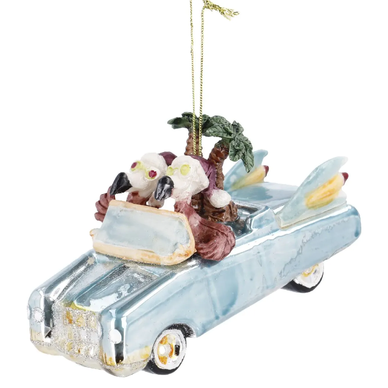 Best Anhänger Fancy, Deluxe, Flamingos/Cabrio Weihnachtsbaumschmuck|Weihnachten
