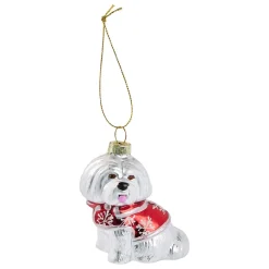 Clearance Anhänger Fancy, Klein, Hund Mit Jacke Weihnachtsbaumschmuck