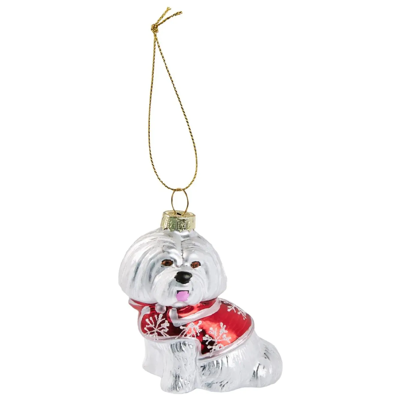 Clearance Anhänger Fancy, Klein, Hund Mit Jacke Weihnachtsbaumschmuck