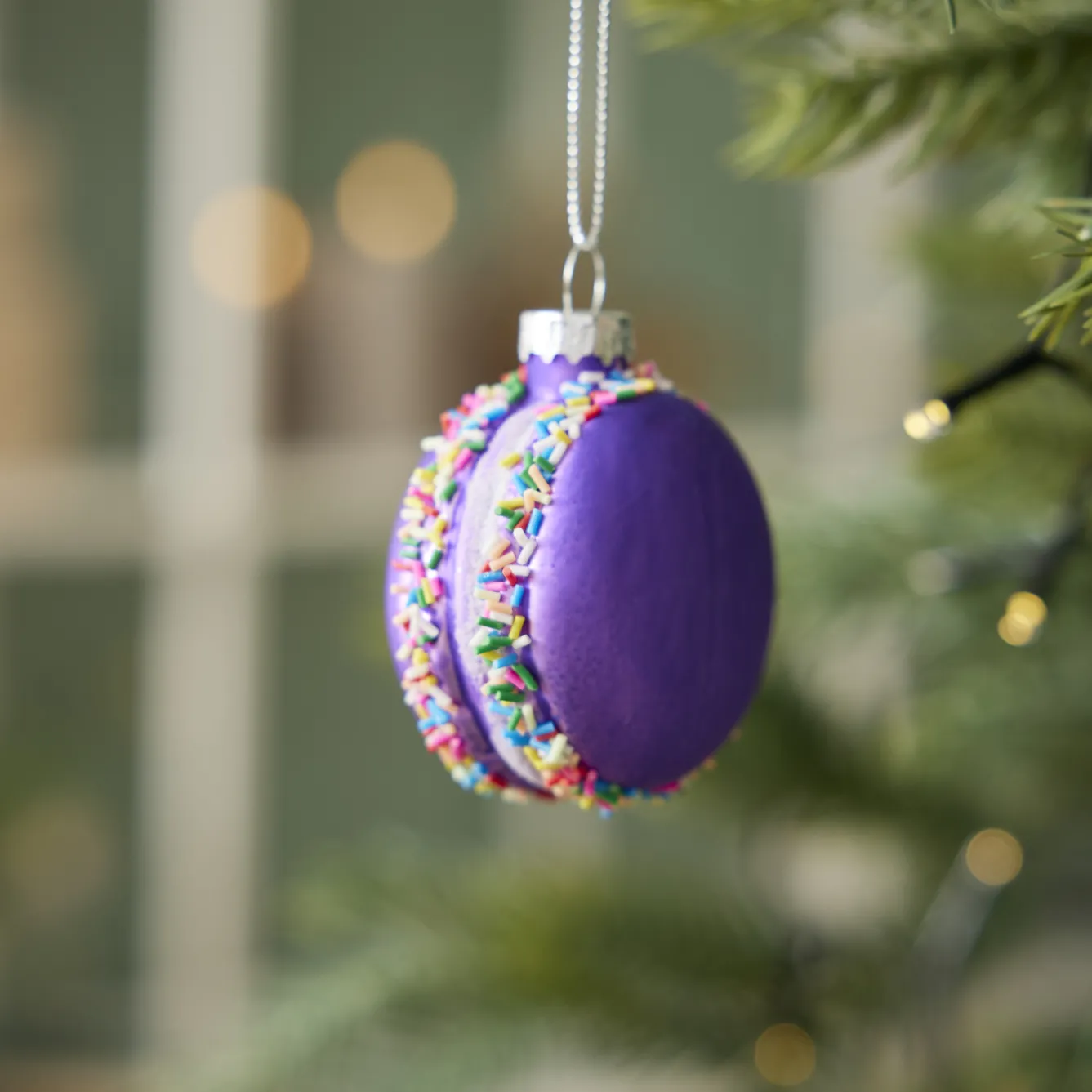 Clearance Anhänger Fancy, Klein, Macaron/lila Weihnachtsbaumschmuck