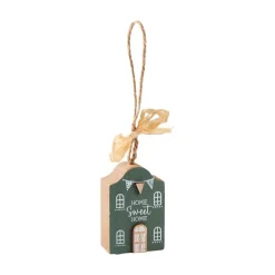 Sale Anhänger Haus Mit Spruch, Grün, 6 Cm Shop The Look Xmas|Weihnachtsbaumschmuck