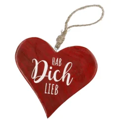 Clearance Anhänger Herz, Hab Dich Lieb/rot, 14.5 Cm Deko-Anhänger|Frühlingsdeko