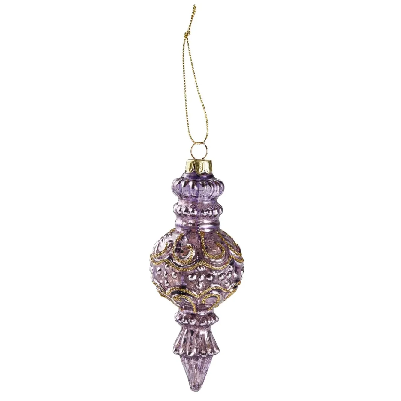 Anhänger Ornament/Kringel, Lila, 15 Cm Weihnachtsbaumschmuck