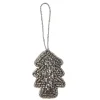 Online Anhänger Perlen, Tanne/silber, 7 Cm Weihnachtsbaumschmuck