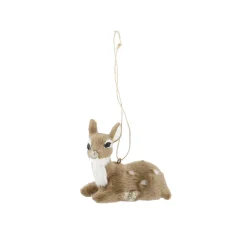 Hot Anhänger Rehkitz, Dunkelbraun, Liegend, 6 Cm Adventskränze & Zubehör|Weihnachtsdeko