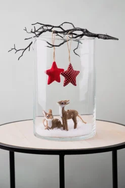 Sale Anhänger Rehkitz, Dunkelbraun, Stehend, 9 Cm Weihnachtsbaumschmuck|Adventskränze & Zubehör