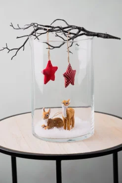 Online Anhänger Rehkitz, Hellbraun, Liegend, 6 Cm Weihnachtsbaumschmuck|Adventskränze & Zubehör