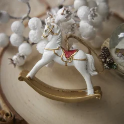 Best Anhänger Schaukelpferd, Weiß, 7 Cm Deko-Anhänger|Weihnachtsbaumschmuck