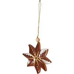 Outlet Anhänger Stern, Orange, 11 Cm Weihnachtsbaumschmuck|Weihnachtsdeko