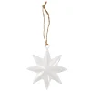Clearance Anhänger Stern, Weiß/glänzend, 10.5 Cm Weihnachtsbaumschmuck|Adventskränze & Zubehör