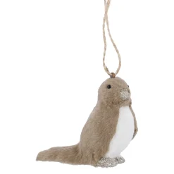Best Anhänger Vogel, Dunkelbraun/links, 8.5 Cm Weihnachtsbaumschmuck|Weihnachten