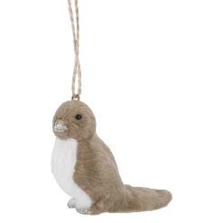 Online Anhänger Vogel, Dunkelbraun/rechts, 8.5 Cm Weihnachtsbaumschmuck|Weihnachten