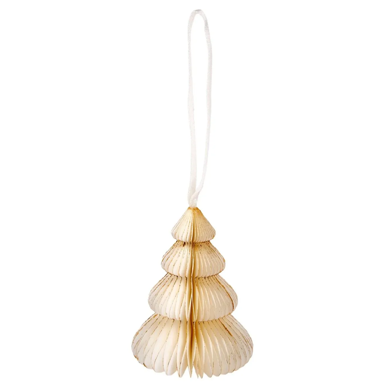 Best Anhänger Wabe, Tannenbaum, Creme/rund, 10 Cm Weihnachtsbaumschmuck|Weihnachtsdeko