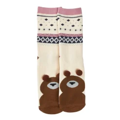 New Anti-Rutschsocken Xmas, Bär Beige, Größe 36 - 41 Geschenkideen|Fashion