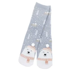Clearance Anti-Rutschsocken Xmas, Eisbär Hellblau, Größe 36 - 41 Geschenkideen|Fashion