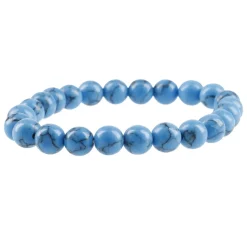 Armband Edelstein-Energie, Howlite/blau Geschenkideen|Fashion