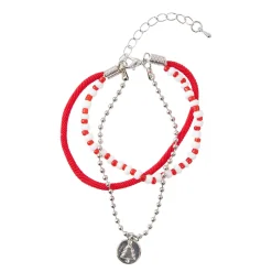 Best Armband Weihnachten, Baum, Rot/silber Weihnachtsoutfit|Adventskalender