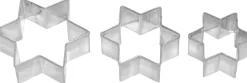 Ausstechform Stern, 3-fach, 6 Cm Weihnachtsbäckerei