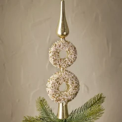 Discount Baumspitze Fancy, Donuts/gold, 30 Cm Weihnachtsbaumschmuck