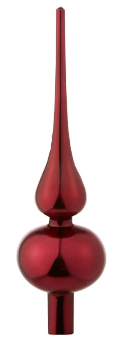 Discount Baumspitze, Rot Glänzend, 25 Cm Weihnachtsbaumschmuck