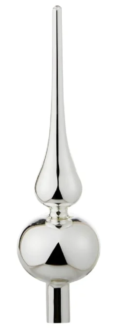 New Baumspitze, Silber Glänzend, 25 Cm Weihnachtsbaumschmuck
