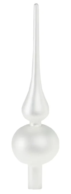 Online Baumspitze, Weiß Matt, 25 Cm Weihnachtsbaumschmuck