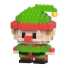 Hot Bausteine-Set 3D, Xmas/Elf, Klein Geschenkideen|Spielzeug
