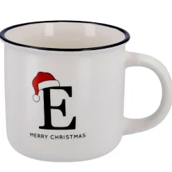 Sale Becher Buchstabe Mit Mütze, E, 380 Ml Küche|Weihnachtsgeschenke