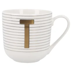 Outlet Becher Buchstabe/Streifen, T, 450 Ml Küche|Weihnachtsbecher