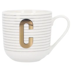 Sale Becher Buchstabe/Streifen, C, 450 Ml Küche|Weihnachtsbecher