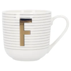 Sale Becher Buchstabe/Streifen, F, 450 Ml Küche|Weihnachtsbecher